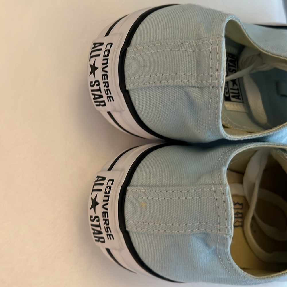 Classic Converse Light Aqua Canvas Sneakers. NWOT - Picture 3 of 6